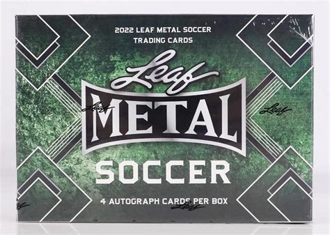 2022 leaf metal soccer hobby box|beckett leaf metal soccer.